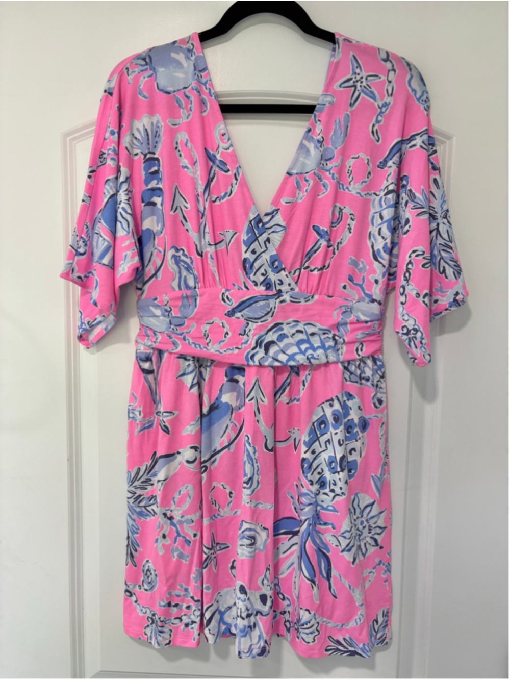 NWT Lilly Pulitzer Parigi Print Knit Skort Romper in Rousseau Pink | Sz Med